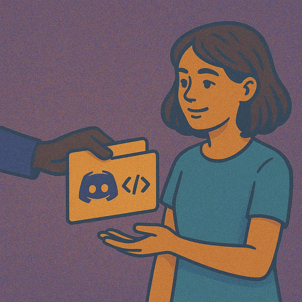 Developer hosting a Discord bot from GitHub code