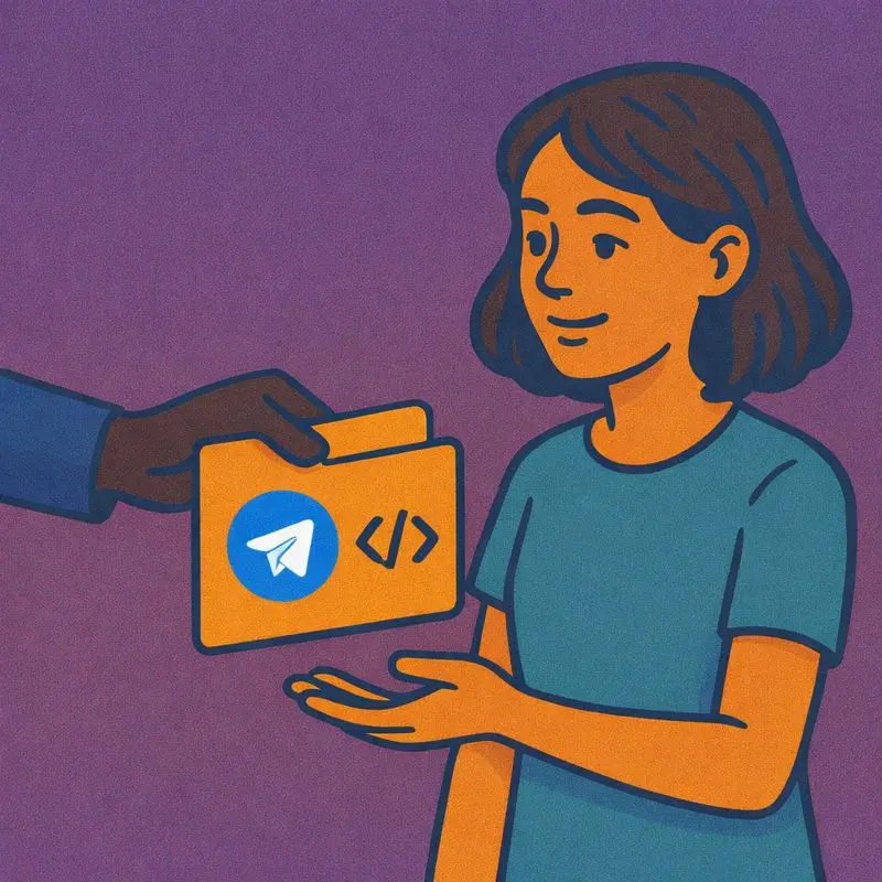 Developer hosting a Telegram bot